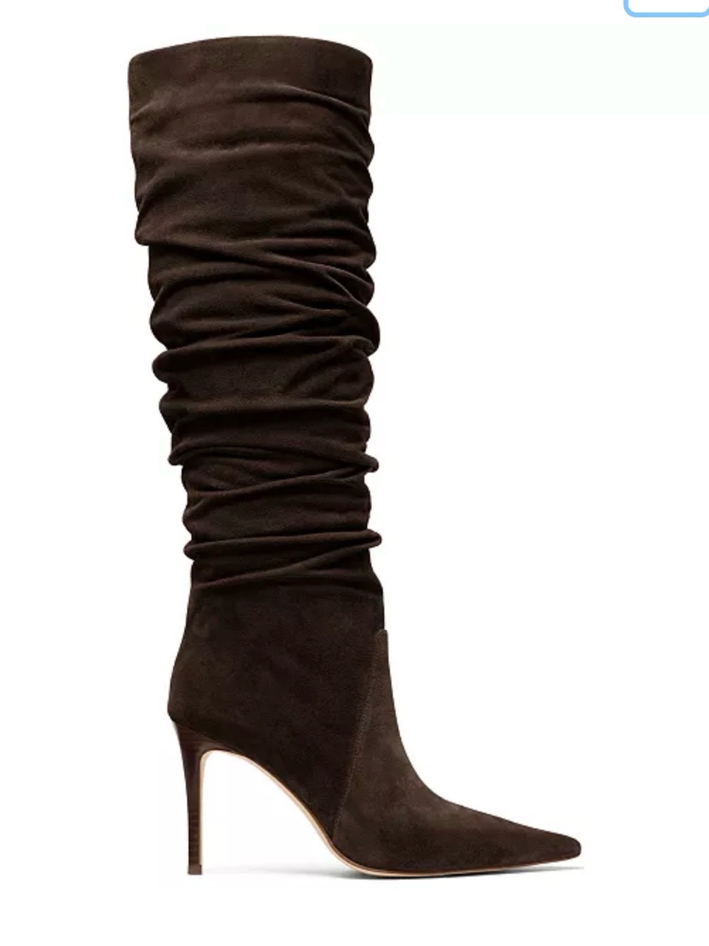 Michael kors Dawn dark Brown Suede Knee-High Slouch Boot - 7